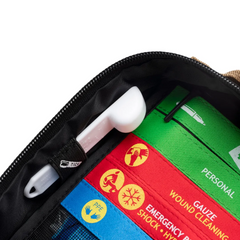 Tick removal spoon and first aid supplies inside Snake Bite KIT